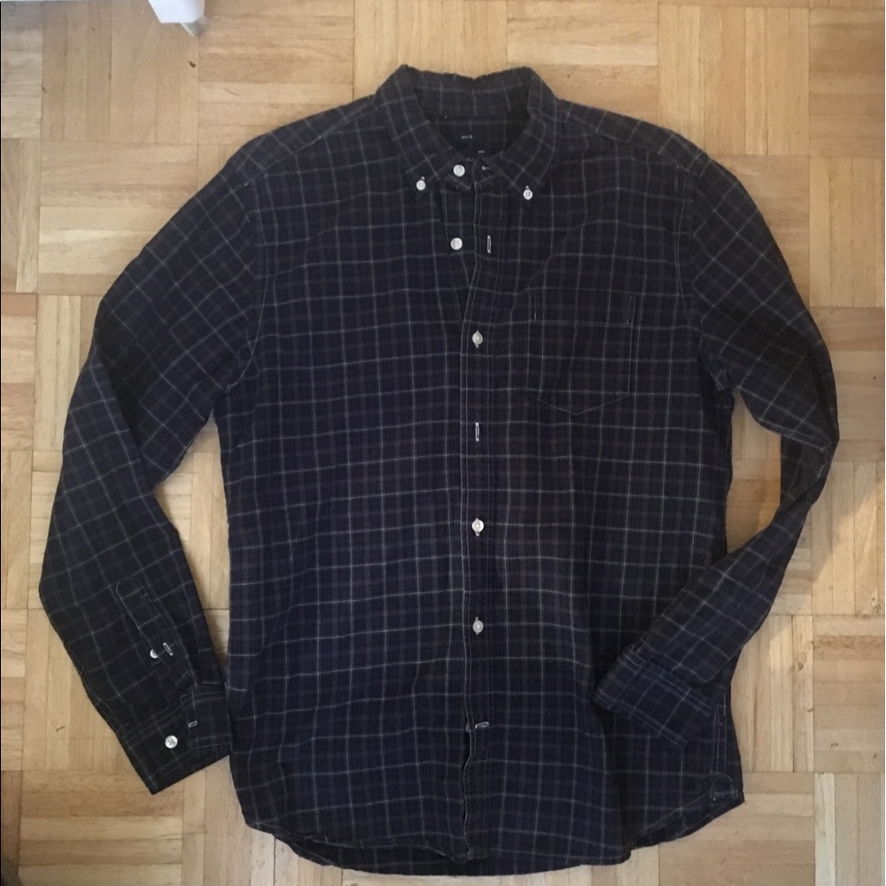 Gap Button Up Men Slim Fit Top Sz L
